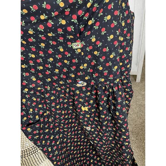 Carolart Designs Floral Sleeveless Cottage Core Teacher Dress Fun Buttons Sz 2XL - Picture 2 of 6